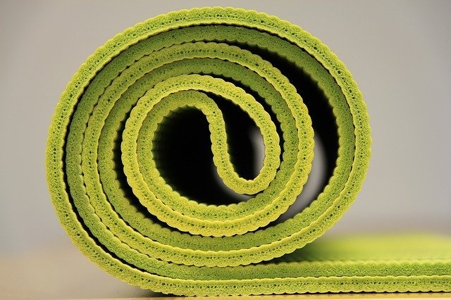 folded-green-yoga-mat