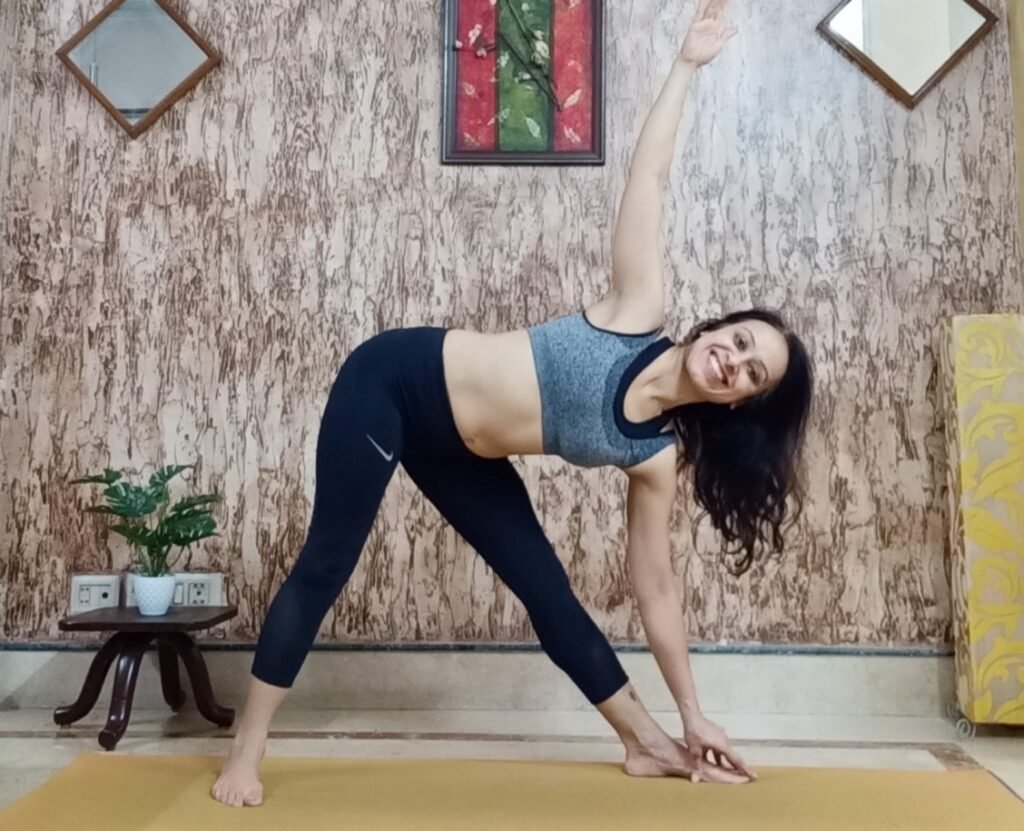 Trikonasana or Triangle Pose